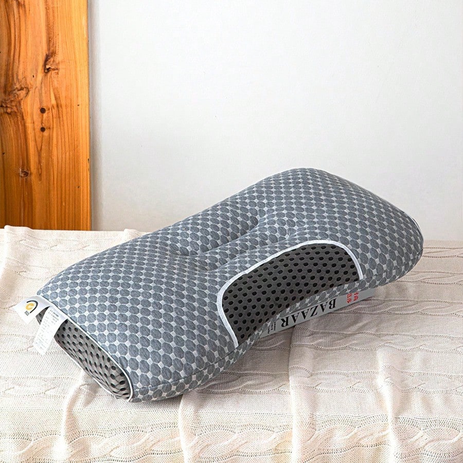 2PCS Pillow Knitted Neck Pillow For Side, Back And Prone Sleeping, Bed Pillow, Deep Sleep, Ergonomic Orthopedic Contour Neck Support, Removable Pillowcase, More Comfortable Bedding Family Holiday Gifts Easter
